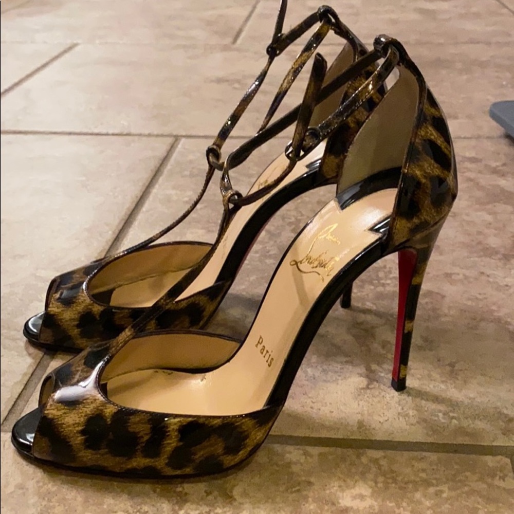 Leopard Christian Louboutins barely EVER worn